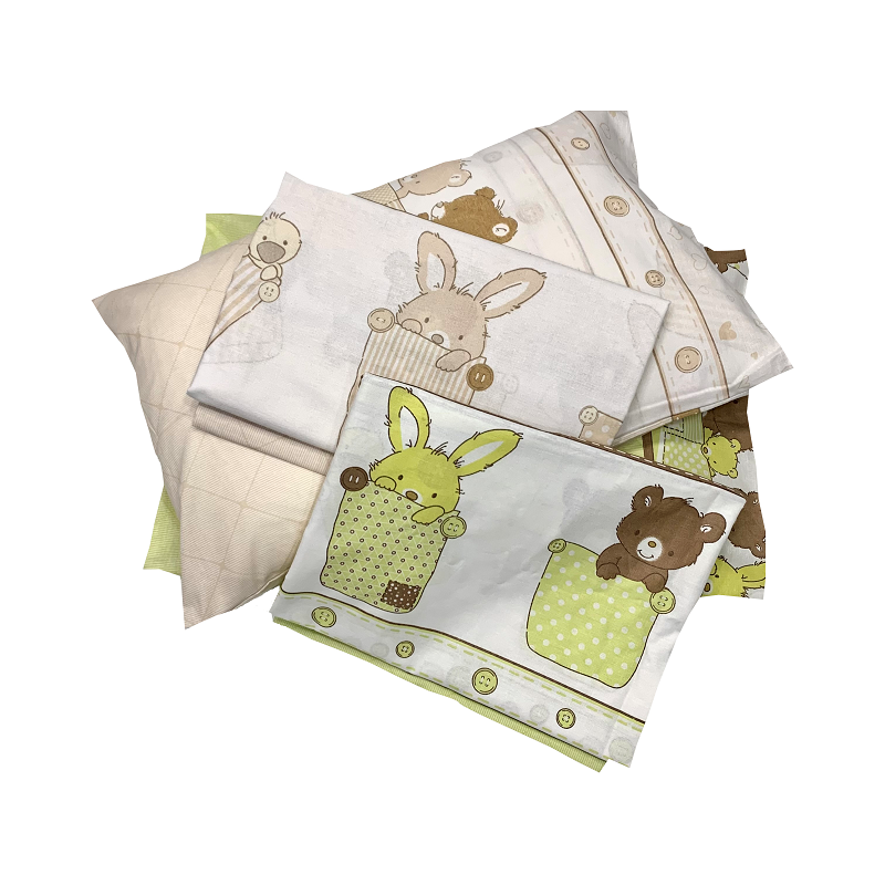 Простирадло ДОМАШНІЙ ТЕКСТИЛЬ 112х147см, бязь набивна, 140 гр/м2